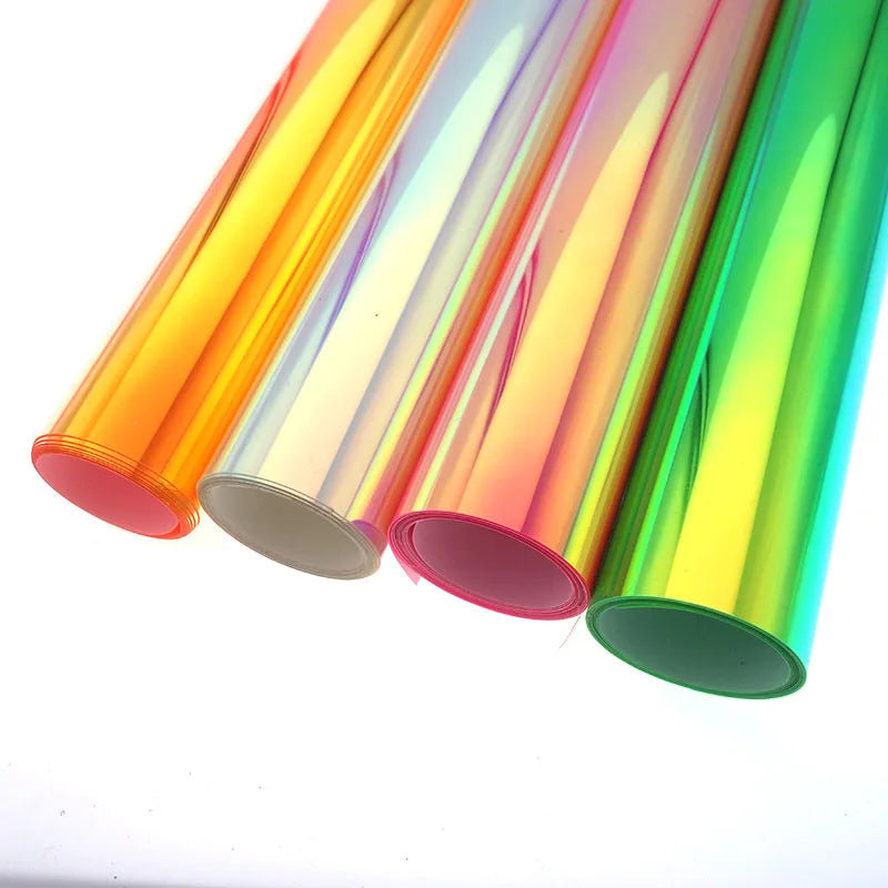 Glow-in-the-dark green vinyl wrap for ski poles with bright night visibility