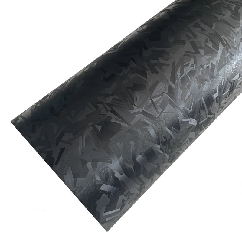 Black forged carbon fiber vinyl wrap for ski poles