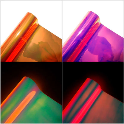 Durable glow vinyl in orange for ski and outdoor gear