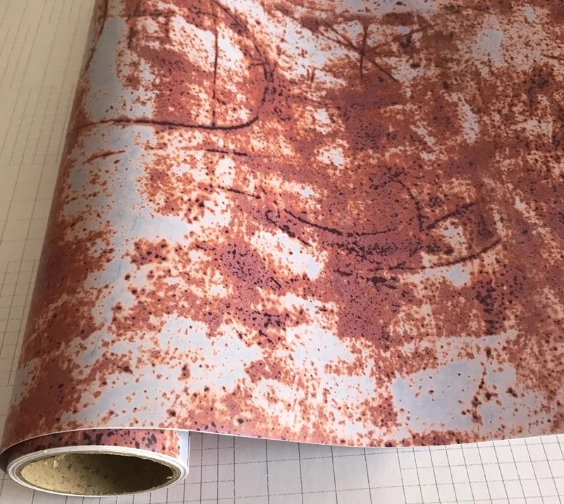 Vintage industrial-style wrap with weathered metal finish for ski gear