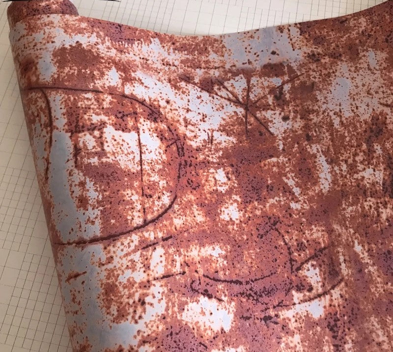 Old rustic metal texture vinyl wrap for ski poles with distressed look