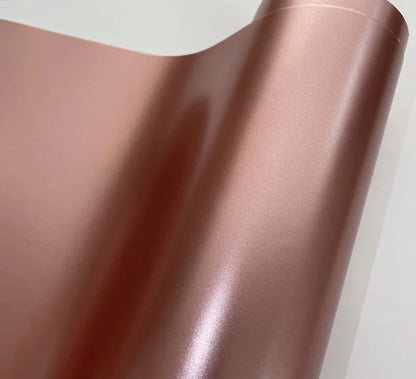 Custom ski pole wrap in satin pink with a delicate cherry blossom-inspired hue