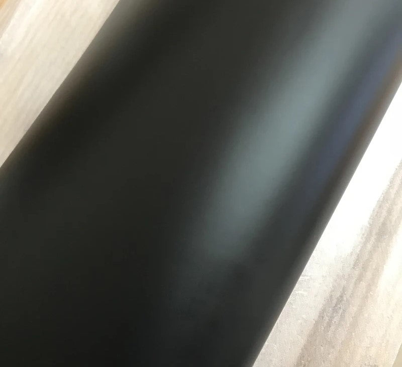 Custom ski pole wrap in elegant satin black for a clean, refined look