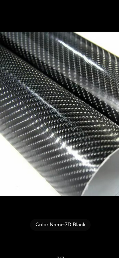 7D HOLOGRAPHIC BLACK CARBON FIBER VINYL (2 pieces)