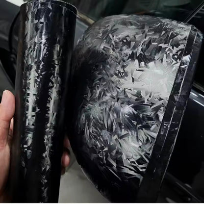 5D SHATTERED BLACK FORGED CARBON FIBER VINYL