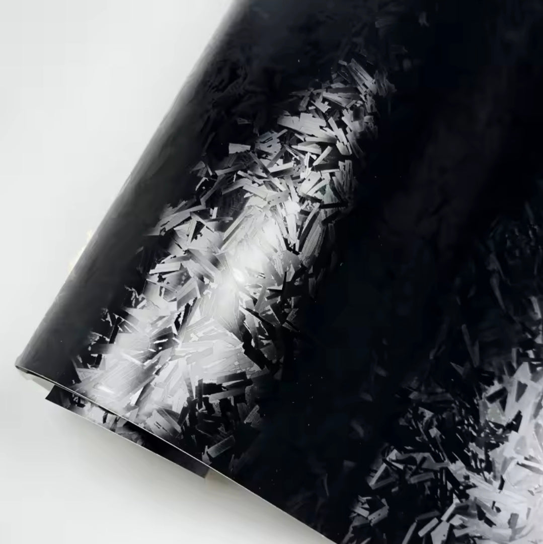 5D SHATTERED BLACK FORGED CARBON FIBER VINYL