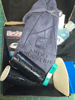 Easy-apply vinyl wrap kit designed for ski pole customization