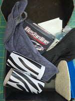 Durable vinyl wrap with black and white zebra pattern for ski gear personalization